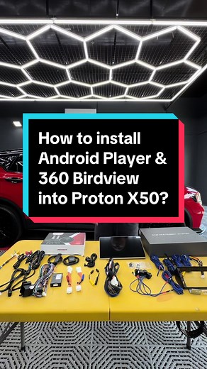 How to Install Android Player & 360 Birdview Camera into Proton X50