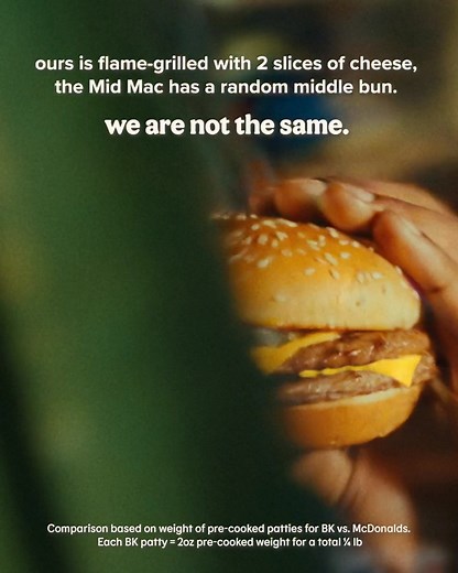 We’ve got beef over the Big Mac (25% more to be exact) | Burger King