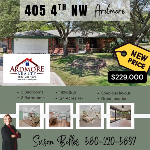 New Price! Move-In Ready in Ardmore Directly across from the Ardmore Public Library, this fully renovated 3 bed / 3 bath home blends modern style with everyday comfort. ✨ Bold black-and-white kitchen with brand-new appliances ✨ Private primary suite with walk-in closet bath ✨ Finished basement enclosed sunroom = endless possibilities ✨ 2024 updates: new electrical, plumbing, HVAC, insulation, carpet, paint & more Fresh, spacious, and thoughtfully updated—this home is ready for you! 📱Susan Bolle