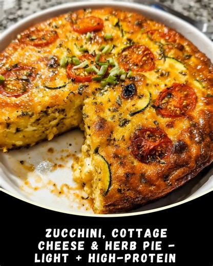 25K views · 173 reactions | Zucchini, Cottage Cheese & Herb Pie -...