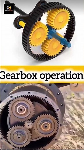 Do you know how the gearbox operates? #mechanic #industrial #engineering #gearbox #foryou