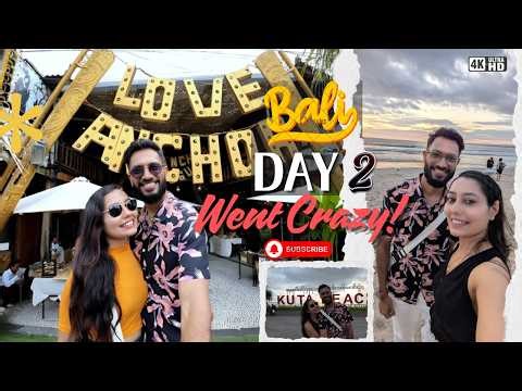 Bali Vlog 2 | Indian Food in Bali 😍 Love Anchor Shopping + Canggu Beach Fun + Rainy Sunset at Kuta!