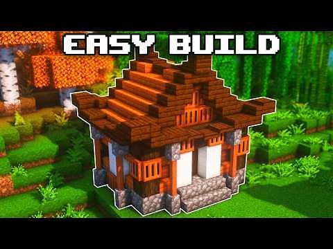 Japanese Starter House Tutorial - Easy Minecraft Survival Build