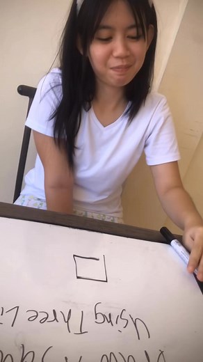 76K views · 659 reactions | Draw A SQUARE Using 3 Lines▪️ Part 19 | Tanzel Vlogs | Facebook