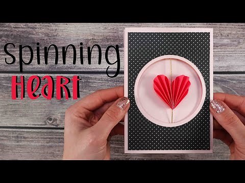 ❤️ How to Origami Spinning Heart Card for Valentine's Day Greeting Card - Maremi Simple Craft