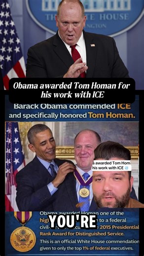 Obama awarded Tom Homan for his work with ICE