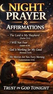 Night Prayer & Affirmations Before Sleep | Bedtime Prayer for Peace, Protection & Rest