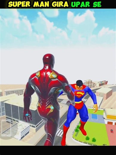Iron man giraya superman ko 😱🔥 Indian theft auto #shorts #indiantheftauto #trending #viral #gta