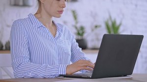 Unrecognizable Woman Typing On Laptop Working Stock Footage Video (100% Royalty-free) 1089215741 | Shutterstock