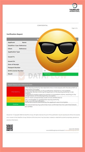 The DataFlow Group Primary Source Verification Report | #yarkudinternational #abroadjobstamil
