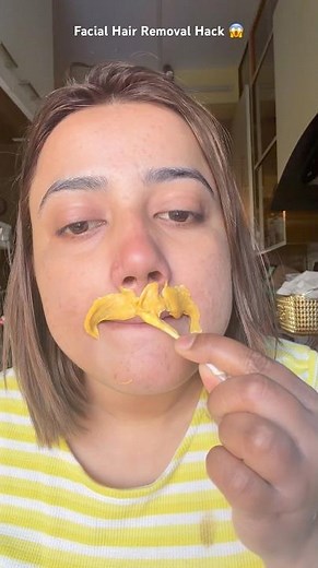 Facial Hair Remover Hack 😱🤯 #shorts #trendinghacks #viralshorts #viral #foryou #trending #beauty