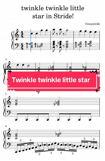Twinkle Twinkle Little Star Piano Sheet Music Guide