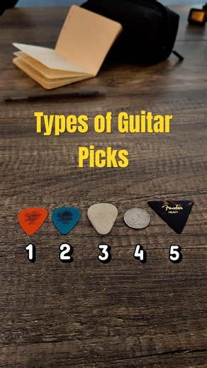 TYPES OF GUITAR PICKS — Can you spot a difference? #guitar #guitartips #guitarlesson #fypシ