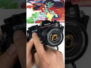 80s Fuji Beginners SLR Stx-2 fujifilm 35mm film camera how to load a film and use