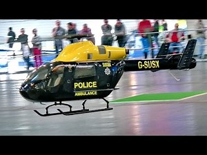 AMAZING RC MD-902 MD900 VARIO SCALE MODEL HELICOPTER INDOOR FLIGHT DEMONSTRATION