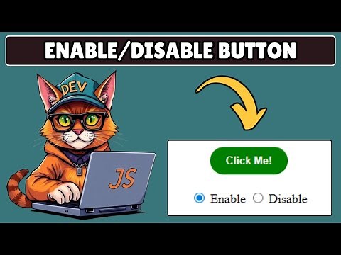 How to Enable and Disable Button in Javascript