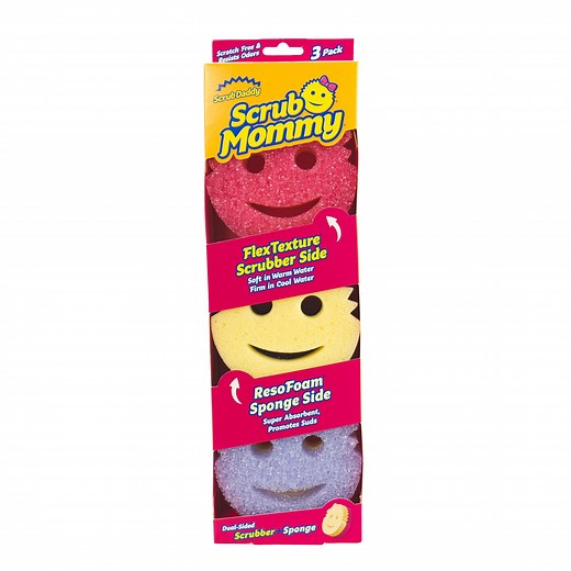 Scrub Daddy Scrub Mommy Non-Scratch Cleaning Sponges, 3 Count