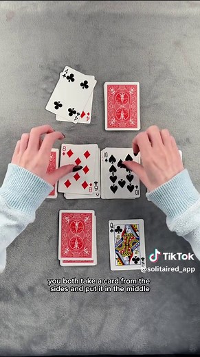 Here’s how to play Speed #solitaired #solitaire #cardgames | spit card game
