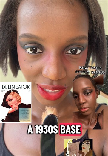 Would you wear a 1930s makeup base daily? Wear it with purpose. 💄💋: #josephinesere #1930smakeup #vintagebeauty #vintagemakeup #1930sbeauty