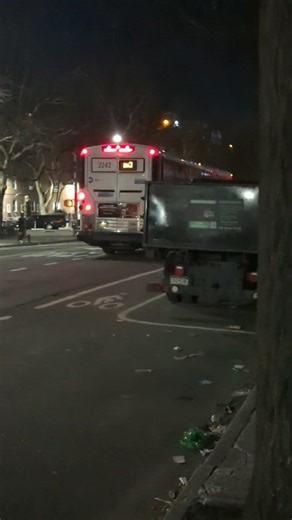 MTA bus Company 2008-2009 MCI D4500CT #2242 departing on the BM3 bound for Sheepshead Bay.