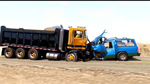 Stopping 50 Ton Dump Truck From Hitting A Home - BeamNG.Drive | Drive Gameplay