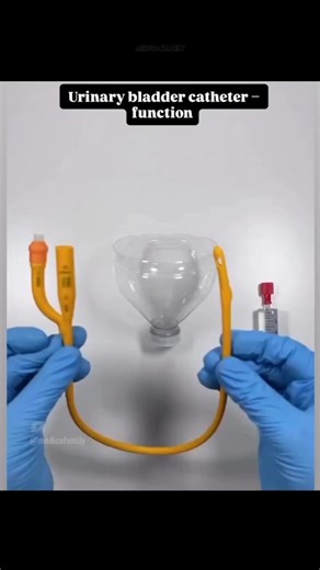 How a urinary bladder catheter works? #shorts #urinarybladder #catheter #work #how #trending