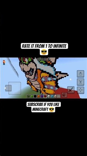 This Minecraft Pokemon Build will blow your mind 🤯🔥 #minecraft #shorts #explore #gaming