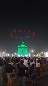 4.2M views · 125K reactions | ຄັ້ງປະຫວັດຊາດປະເທດລາວ ງານສະແດງບິນໂດຼນ ຢູ່ປະຕູໄຊເພື່ຶອຕ້ອນຮັບປີໃຫມ່2025 (ມື້ນີ້ຊ້ອມໃຫຍ່ ມື້ອື່ນມື້ສະແດງແທ້) First Time Drone Show in Laos to welcome new year 2025 | Alaotheworld | Facebook