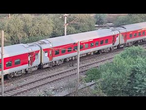 Peaceful Train Moment - Slow Moving Passenger Train with Doorway Views