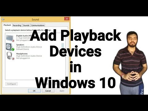 How to add Headphones Mic Speakers in Playback Devices | Enable Playback Devices in Windows 10