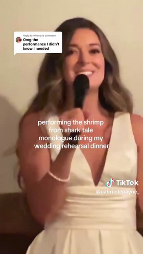 Funny Wedding Moments: Performing the Shrimp Monologue from Shark Tale