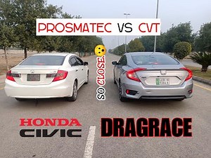Honda Civic X vs Honda Civic Rebirth Prosmatec |0 to 100 kph | Civic X vs Rebirth | Honda Civic Race