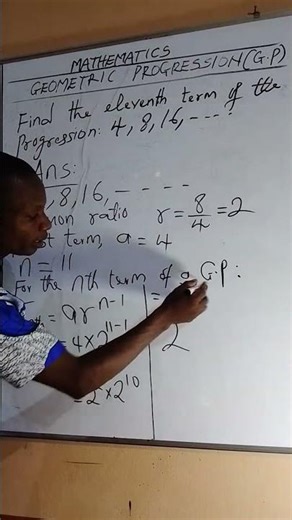 Live highlight/GEOMETRIC PROGRESSION #maths #mathematics #exam #mathproblem