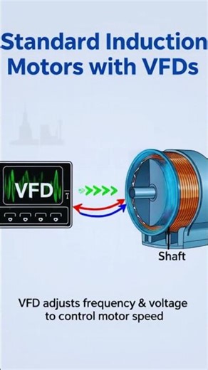 How VFDs Actually Control Motor Speed #electrical #technology #shorts #shortsviral