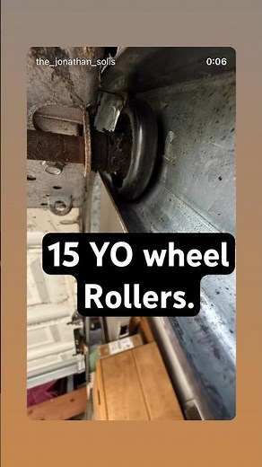 All this garage door need it to start working again , rollers, lubrication, service, and adjustments