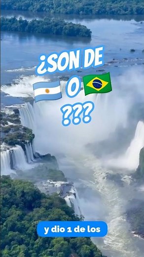 Argentina y Brasil compitieron por este lugar 😱 #cataratasdeliguazu #cataratasdoiguacu #iguazufalls