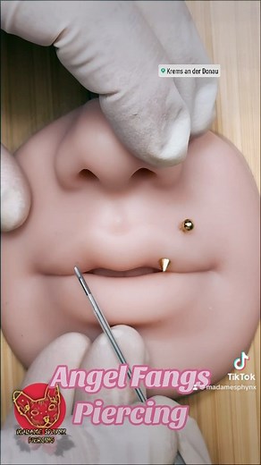 Angel Fangs Piercing Video