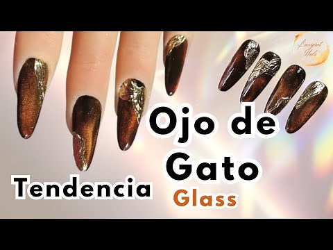 UÑAS Efecto OJO DE GATO Glass TUTORIAL del Efecto en Tendencia