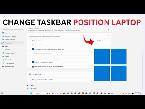 How To Change Taskbar Position In Laptop