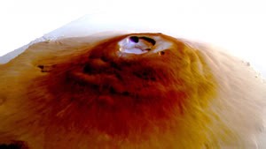 Astronomers Discover Water On Mars in an Unlikely Place: Its Largest Volcano