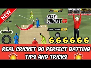 Real Cricket Go Perfect Batting tips and tricks ||Hit Every Ball Six || 6 balls 6 Sixes || RC GO