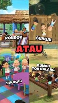 Tempat Favorit Bermain di Kartun Upin dan Ipin #upinipin