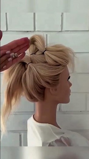 Updo tutorial for thin hair that won't fall out #hairstyle #tutorial #shorts