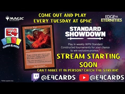Tuesday Standard Showdown @ E4 | Enter The Avatar! | Live Gameplay at E4 Cards