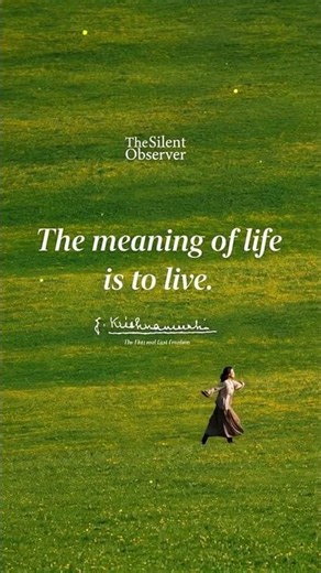 J. Krishnamurti: Are You Actually Living, or Just Existing?