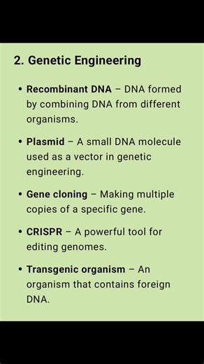 46K views · 662 reactions | vocabularies related to Biotechnology | Biology Tonic | Facebook