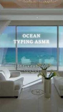 Ocean Waves Typing ASMR | 1 Hour Deep Focus