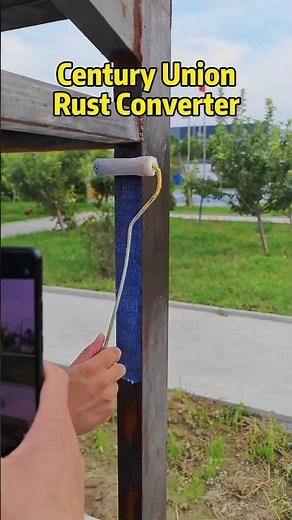 Apply rust converter on steel structure, and then coat it with polyurea for long term protection.