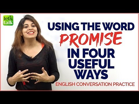 Using the word PROMISE In 4 Useful Ways | English Speaking Practice | English Conversation Lesson