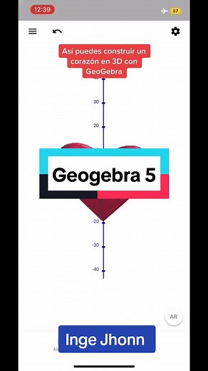 Construcción de un corazón 3D con GeoGebra